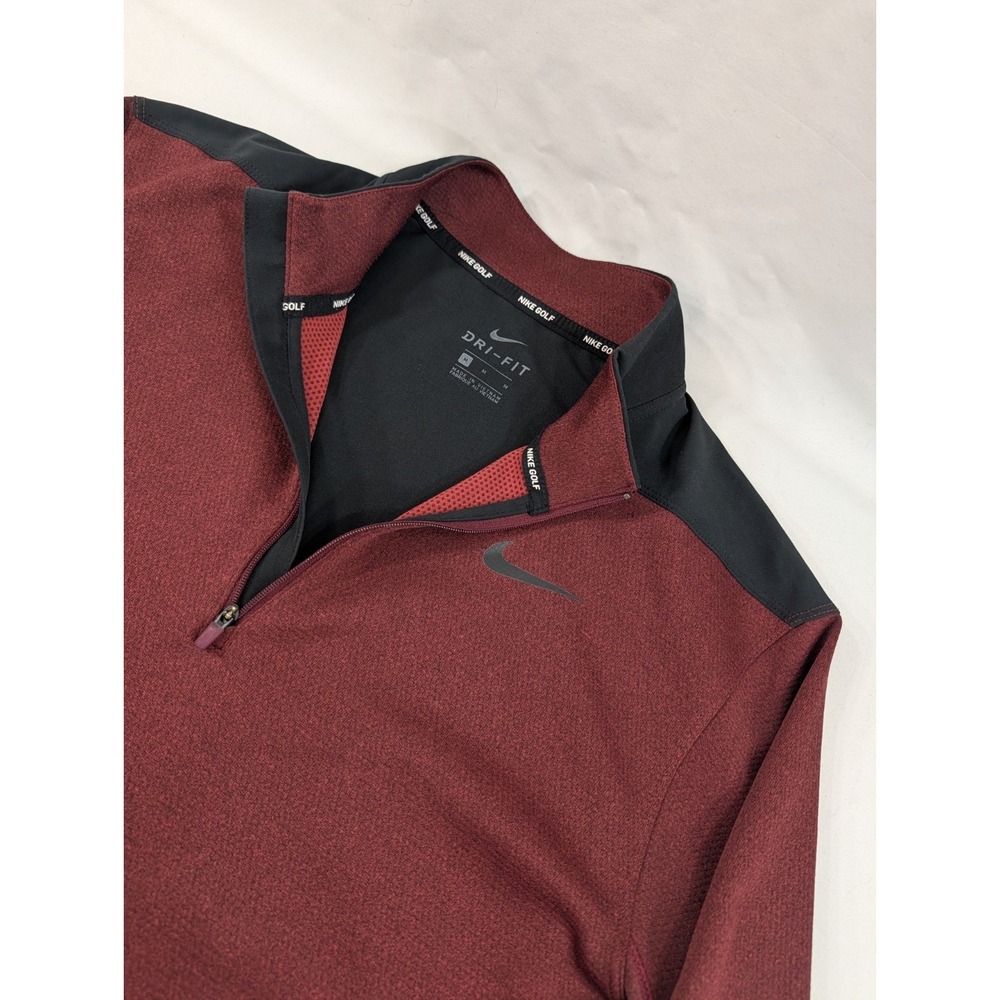 Nike Dri-Fit Golf 1/4 Quarter Zip Pullover Men's Long Sleeve Lightweight Size M‎